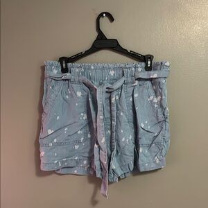 Women's Blue Tie-Dye Shorts